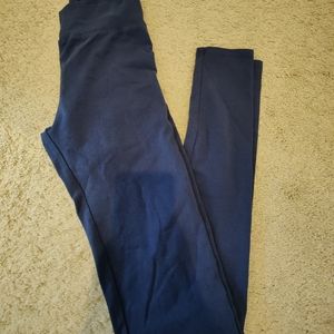 LA Made Indigo Navy Blue High Waisted Leggings
